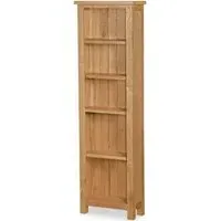 Salisbury Lite Narrow Bookcase - Oak