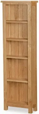 Salisbury Lite Narrow Bookcase - Oak image