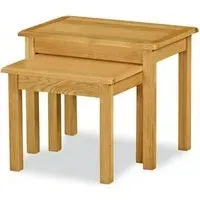 Salisbury Lite Oak Nest of 2 Tables - Oak