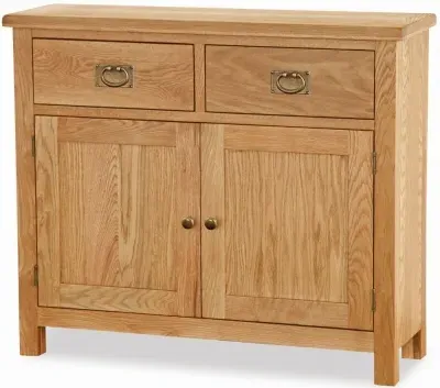 Salisbury Lite Oak Small 2 Door Sideboard - Oak