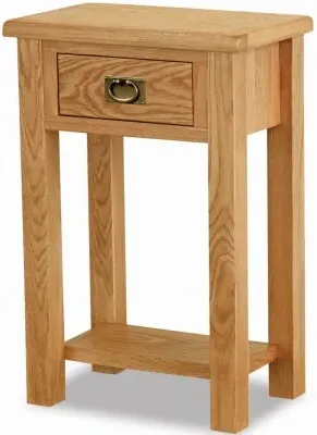 Salisbury Lite Oak Telephone Table with Drawer - Oak image