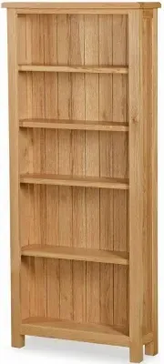 Salisbury Lite Wide Bookcase - Oak image