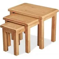 Salisbury Nest of 3 Tables - Oak
