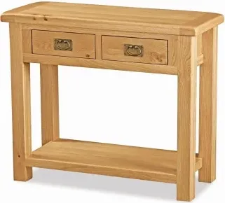 Salisbury Oak 2 Drawer Console Table - Oak