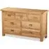Salisbury Oak 3+4 Drawer Wide Chest - Oak