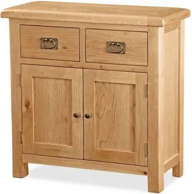 Salisbury Oak Compact 2 Door Sideboard - Oak image
