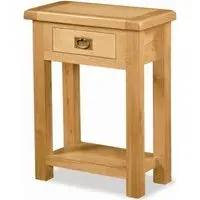 Salisbury Oak Telephone Table with Drawer - Oak