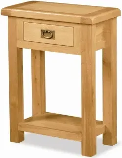 Salisbury Oak Telephone Table with Drawer - Oak