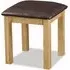 Salisbury Padded Dressing Stool - Oak