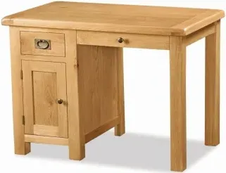 Salisbury Single Pedestal Desk - Oak image