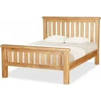 Salisbury Slatted Bed Frame - Oak