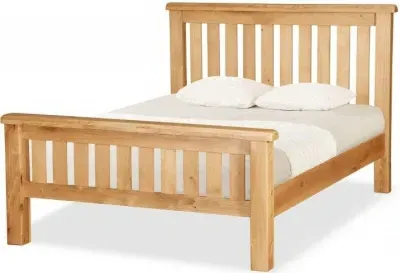 Salisbury Slatted Bed Frame - Oak image