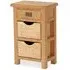 Salisbury Telephone Table with Baskets - Oak