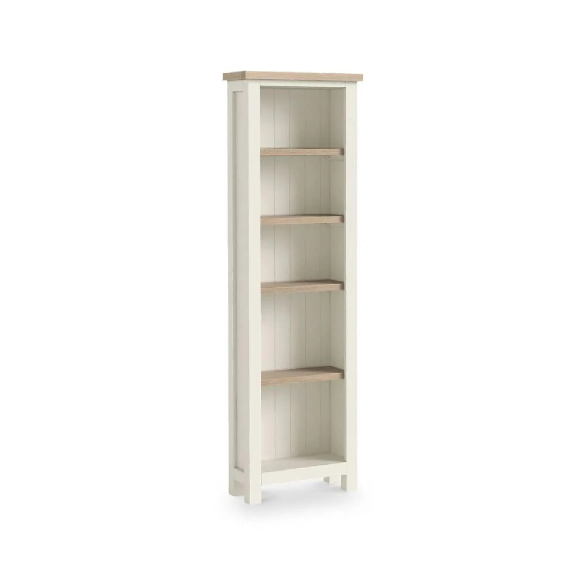 Slim Bookcase - Coconut White