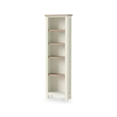 Slim Bookcase - Coconut White