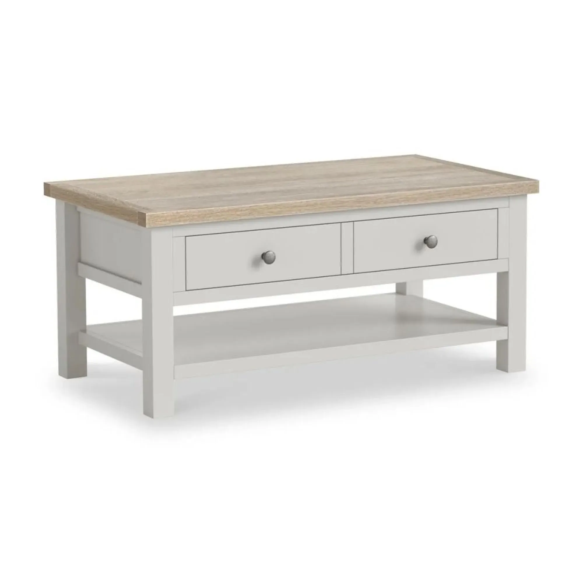 Storage Coffee Table - Light Grey