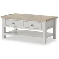 Storage Coffee Table - Light Grey