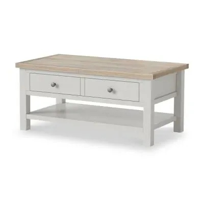 Storage Coffee Table - Light Grey image