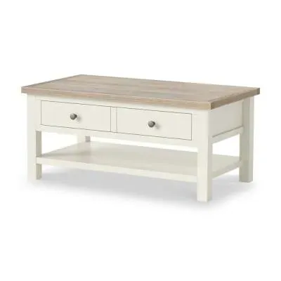 Storage Coffee Table - White image