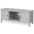 Stowe 120cm TV Unit with Storage - Silver Grey
