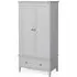 Stowe 2 Door Double Wardrobe with Drawer - Grey
