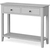 Stowe Grey 2 Drawer Console Table - Grey