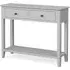 Stowe Grey 2 Drawer Console Table - Grey