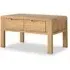 Thurlestone Curved 2 Drawer Coffee Table - Natural, Oak