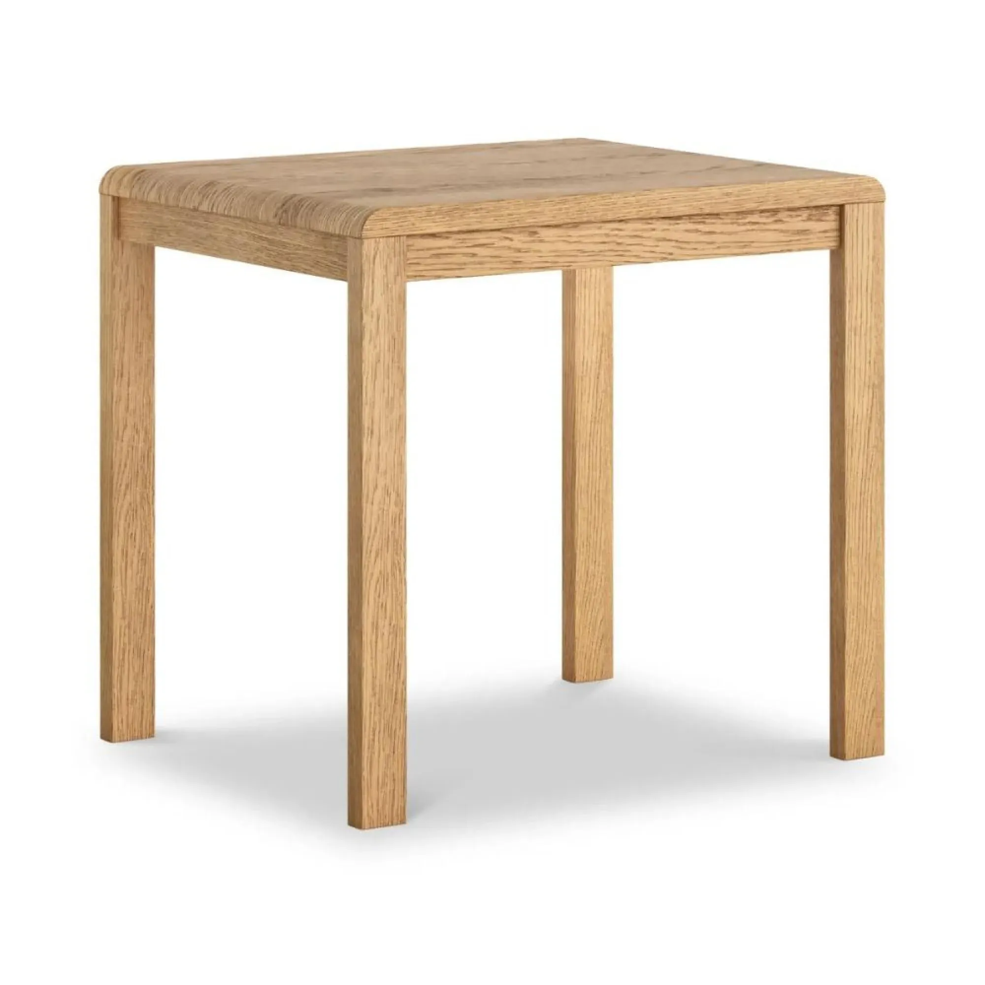 Thurlestone Curved 2-Seater Bistro Dining Table - Natural Grain, Oak