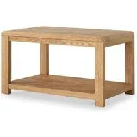 Thurlestone Curved Coffee Table - Natural Grain, Oak