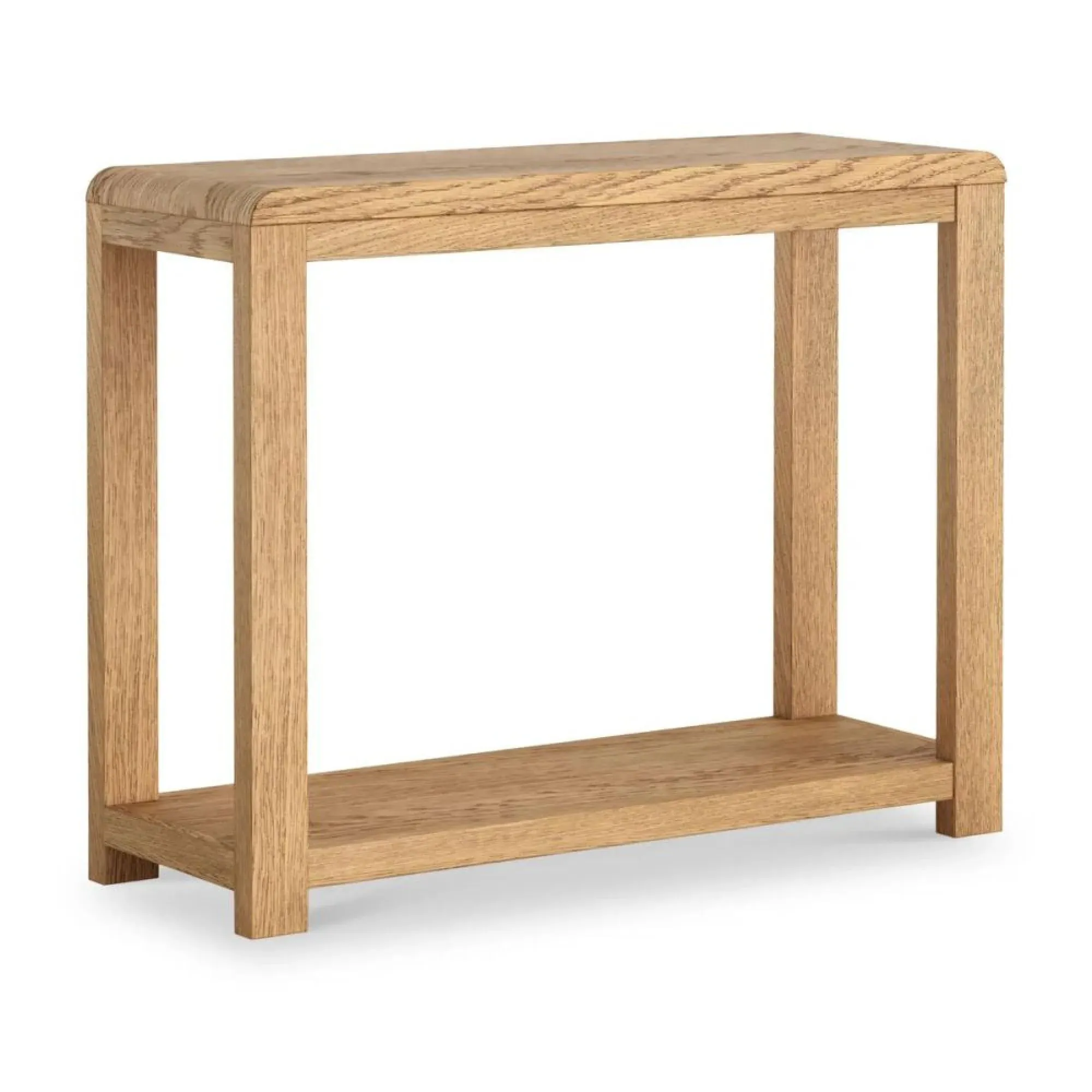 Thurlestone Curved Console Table - Natural Grain, Oak