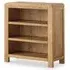 Thurlestone Curved Low Bookcase - Natural Grain, Oak