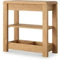 Thurlestone Curved Sofa Side Table - Natural Grain, Oak