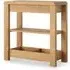 Thurlestone Curved Sofa Side Table - Natural Grain, Oak
