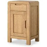 Thurlestone Curved Telephone Table - Natural Grain, Oak