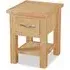 Trinity 1 Drawer Lamp Table - Natural, Oak