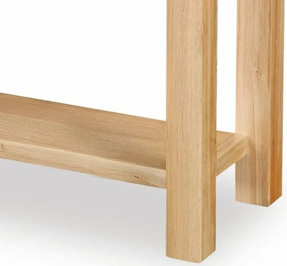 Trinity Console Table with Storage - Natural, Oak