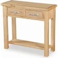 Trinity Console Table with Storage - Natural, Oak