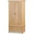 Trinity Double Wardrobe with Drawer - Natural, Oak