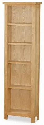 Trinity Narrow Bookcase - Natural, Oak