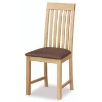 Trinity Slatted Back Dining Chairs - Natural, Oak