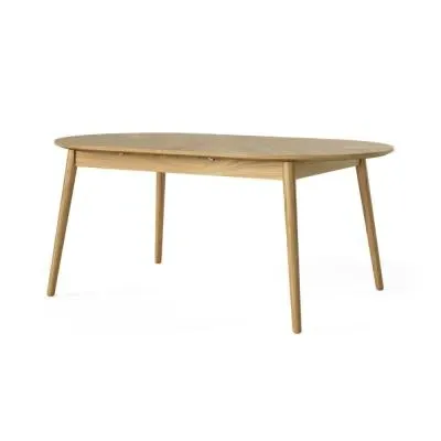 Valencia 6-8 Seater Oval Extending Dining Table - Oak Herringbone