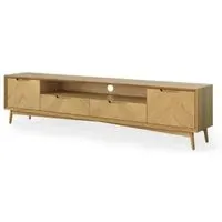 Valencia Extra Large TV Unit with Storage - Natural, Oak
