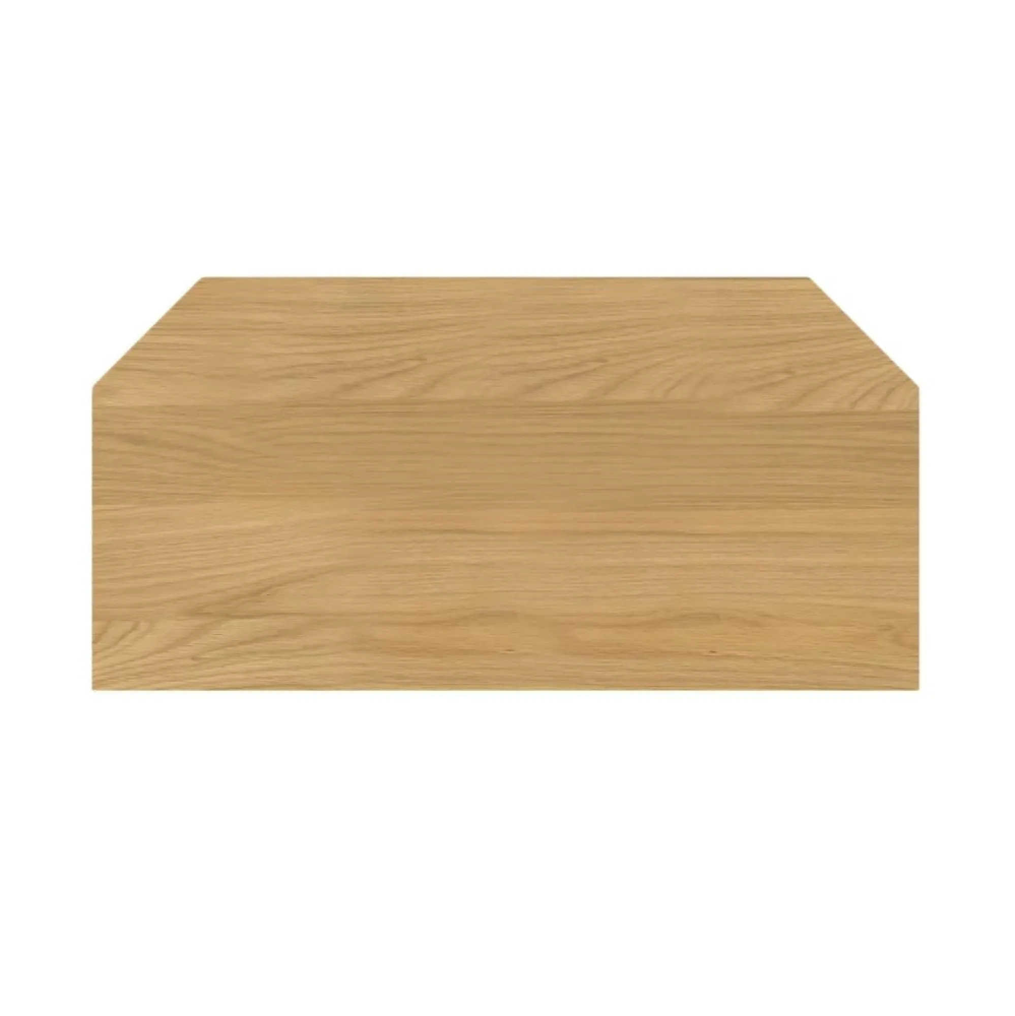 Valencia Herringbone Corner TV Unit with Storage - Natural, Oak