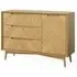 Valencia Oak Herringbone 1 Door Sideboard - Natural