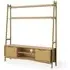 Valencia Oak Herringbone 160cm Ladder Storage TV Unit - Natural
