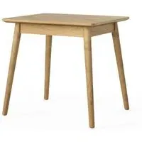 Valencia Oak Herringbone 2-Seater Bistro Dining Table - Natural, Oak