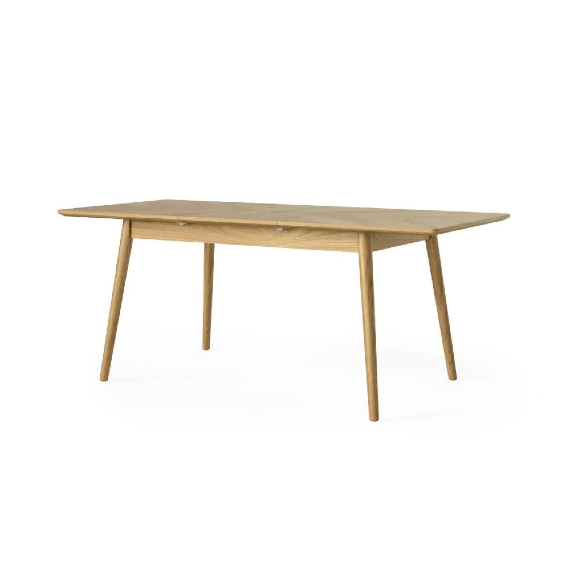 Valencia Oak Herringbone 4-6 Seater Extendable Dining Table - Natural