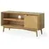 Valencia Oak Herringbone TV Unit with Storage - Natural