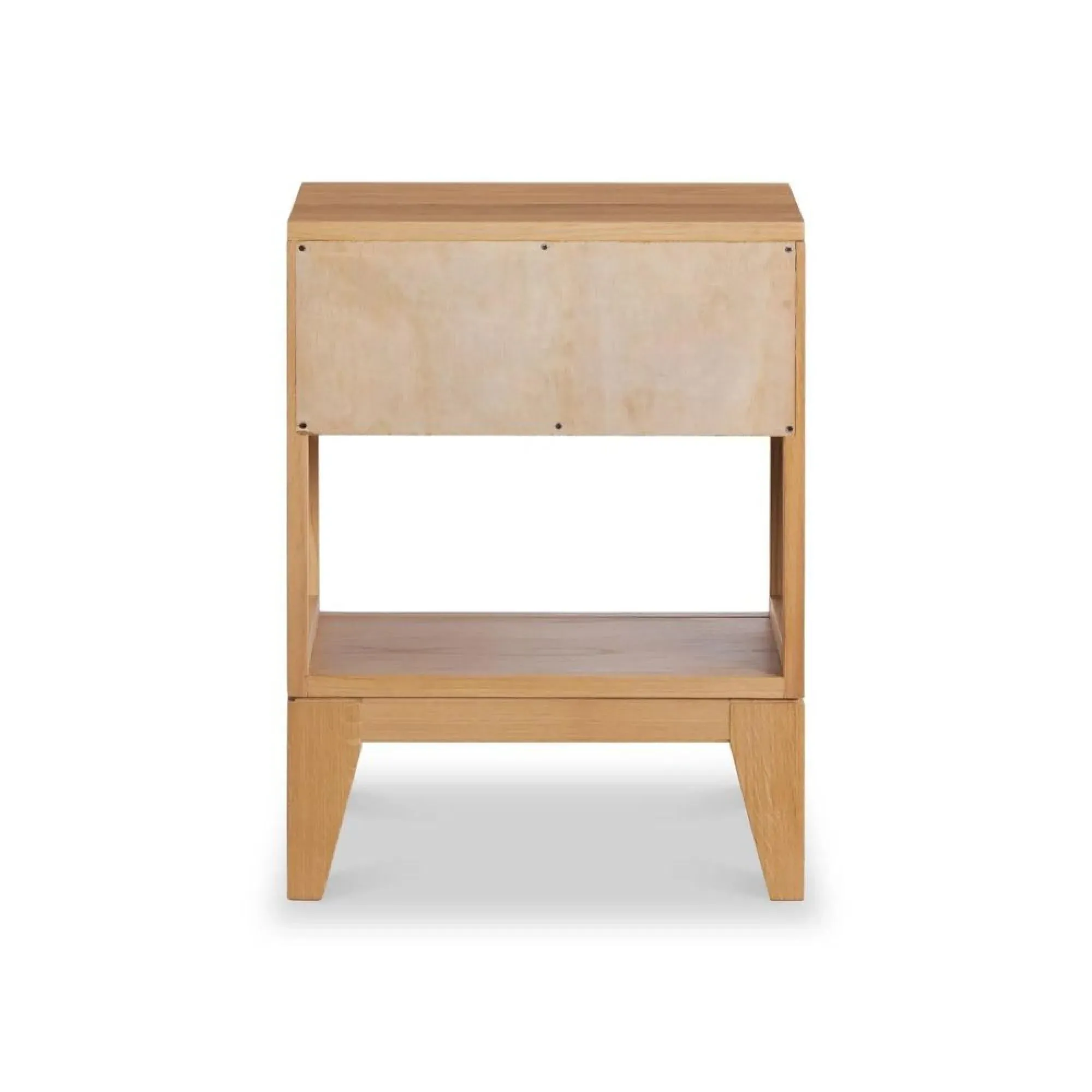 Viento Oak 1 Drawer Bedside Cabinet - Waxed